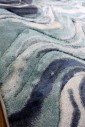 Килим Low Canyon 122 ba d.blue-l.blue овал